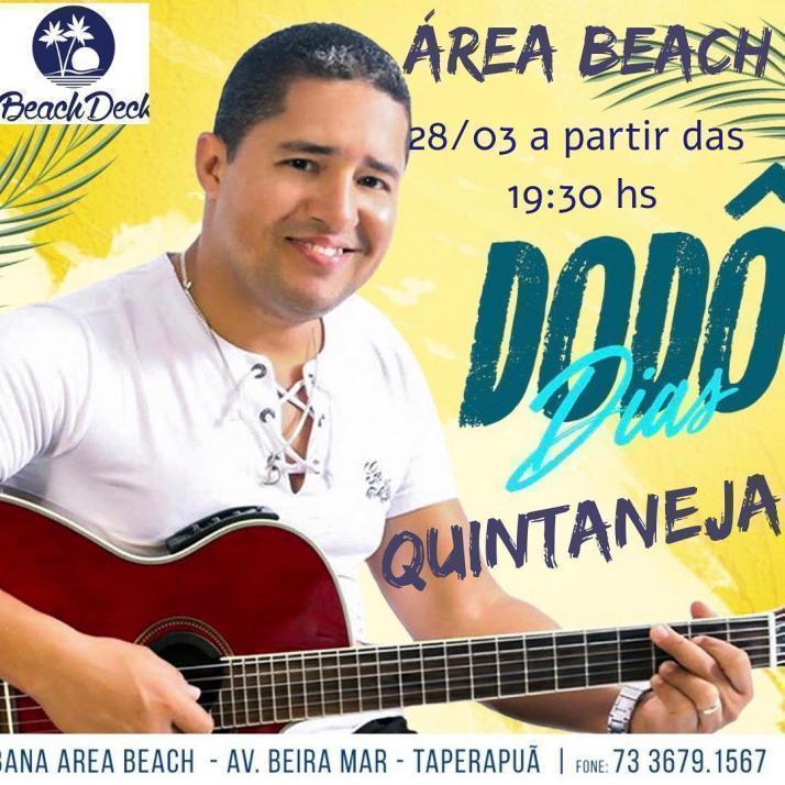 Cartaz   Cabana Area Beach -  Avenida Beira Mar 6900 - Praia de Taperapuan, Quinta-feira 28 de Março de 2019