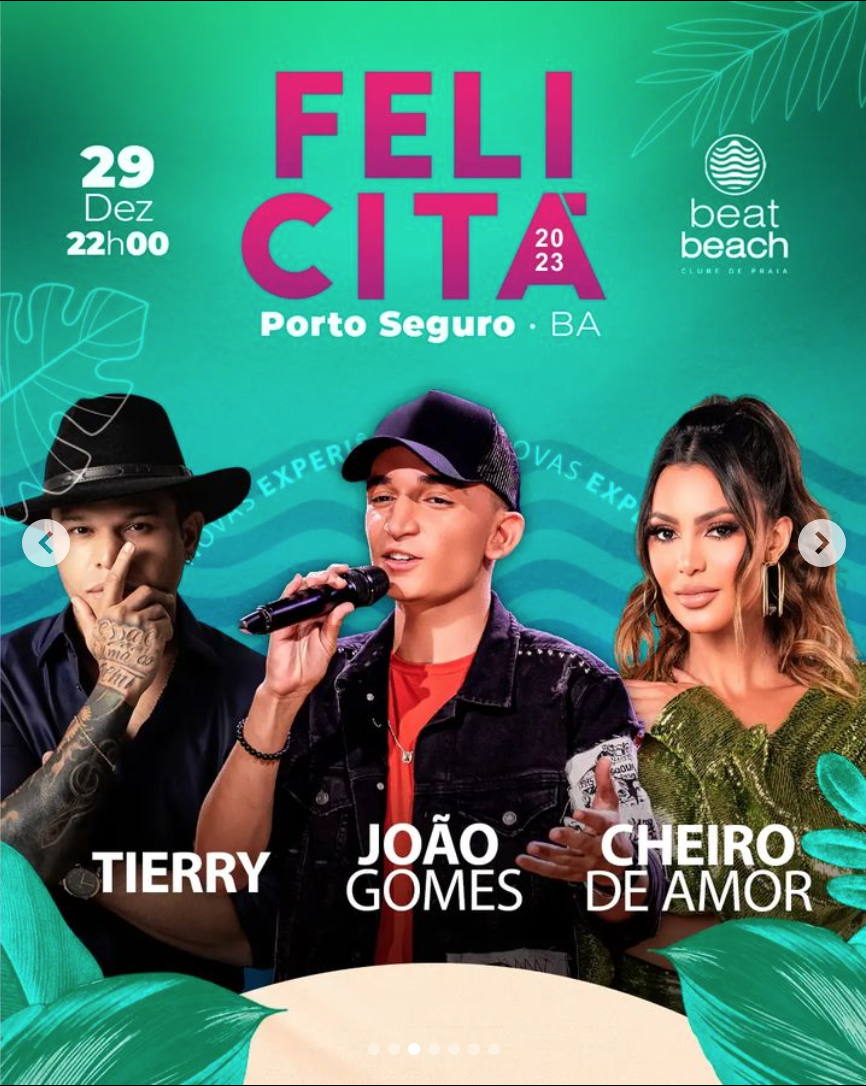 Cartaz   Beat Beach - Av. Beira Mar, 5585 - Praia de Taperapuã, Quinta-feira 29 de Dezembro de 2022