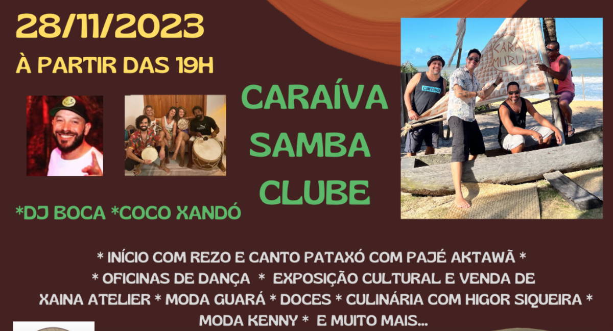 Cartaz   Caramuru Hostel Carava - Rua Filhos Nativos, Terça-feira 28 de Novembro de 2023