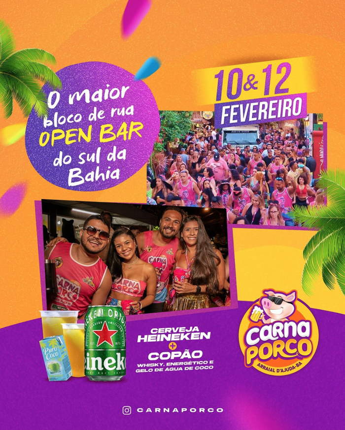 Cartaz   Carnaval Cultural - Praa So Brs - Rua do Mucug, Sábado 10 de Fevereiro de 2024