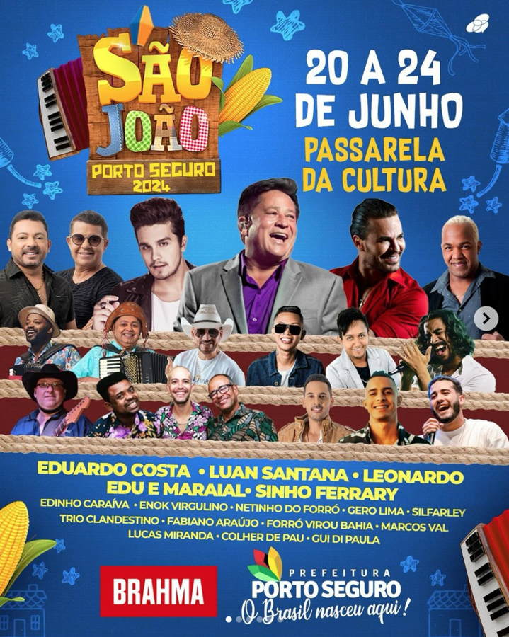 Cartaz   Passarela da Cultura, Do dia 20 ao dia 24/6/2024