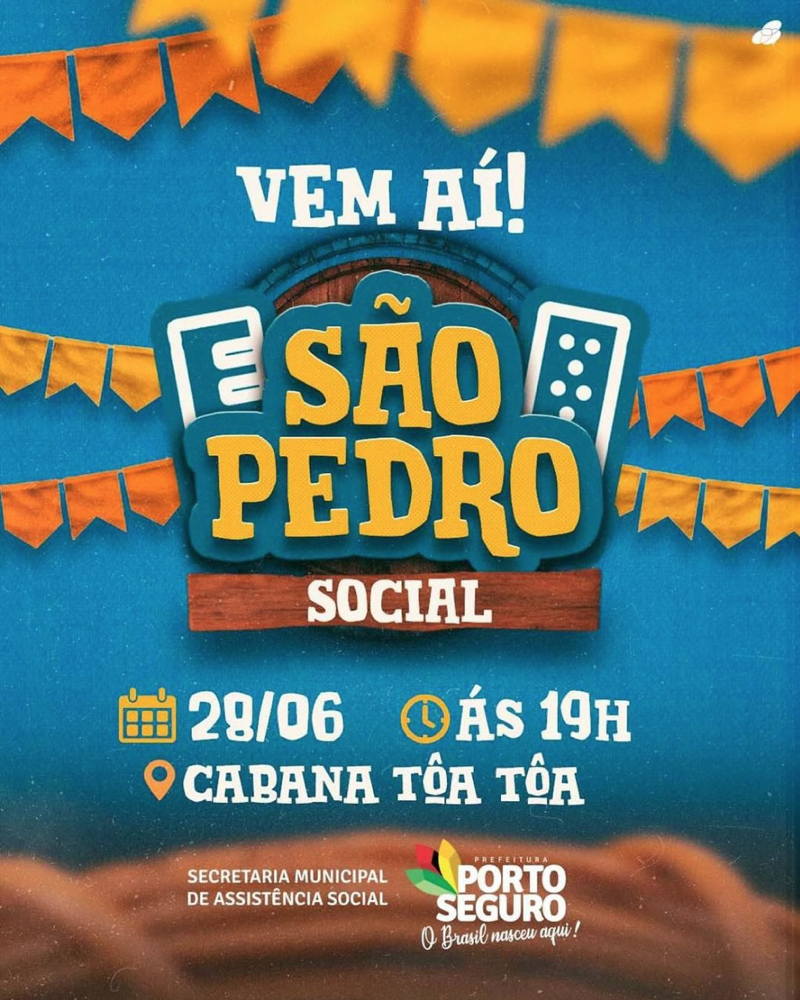 Cartaz   Complexo de Lazer Ta Ta - Praia de Taperapuan, Sexta-feira 28 de Junho de 2024