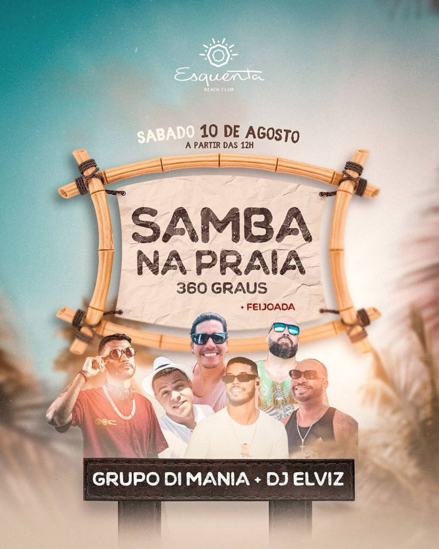 Cartaz   Esquenta Beach Club - Av. Beira-Mar, Sábado 10 de Agosto de 2024