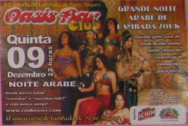 Cartaz   Oasis Bar Club - Balsa, Quinta-feira 9 de Dezembro de 2010