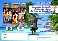 panfleto 1 Curso de Formao de Monitores de Esporte e Lazer da Costa do Descobrimento 