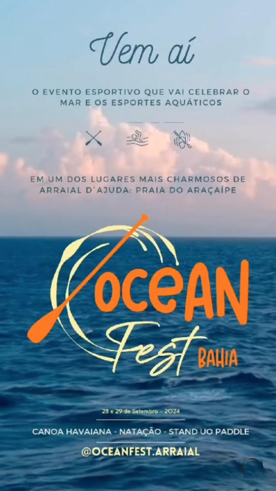 Cartaz   Praia de Araape, Do dia 28 ao dia 29/9/2024