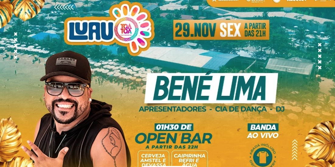 Cartaz   Complexo de Lazer Ta Ta - Praia de Taperapuan, Sexta-feira 29 de Novembro de 2024