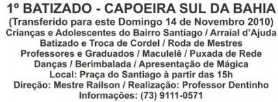 Cartaz Praça de Santiago, Domingo 14 de Novembro de 2010