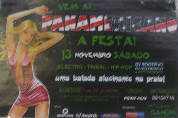 Cartaz Cabana Gandhi, Sábado 13 de Novembro de 2010