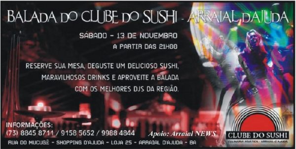 Cartaz Rua do Mucugê - Shopping d'Ajuda, Sábado 13 de Novembro de 2010