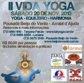 Cartaz   Pousada Beijo do Vento - Travessa da Estrada do Mucug, 730, Sábado 20 de Novembro de 2010