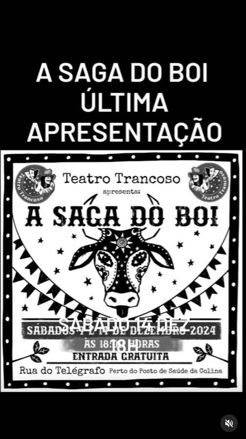 Cartaz   Teatro Trancoso - Rua do Telgrafo, Sábado 21 de Dezembro de 2024