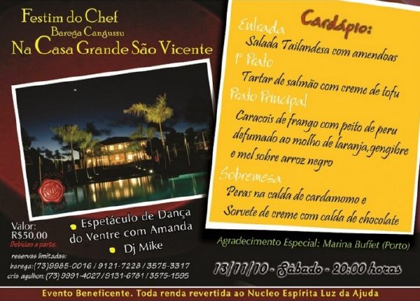 Cartaz   Casa Granda So Vicente, Sábado 13 de Novembro de 2010