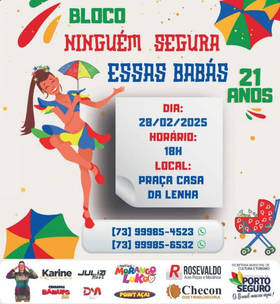 Cartaz   Carnaval Cultural - Casa da Lenha - Praa Visconde de Porto Seguro, s/n, Sexta-feira 28 de Fevereiro de 2025