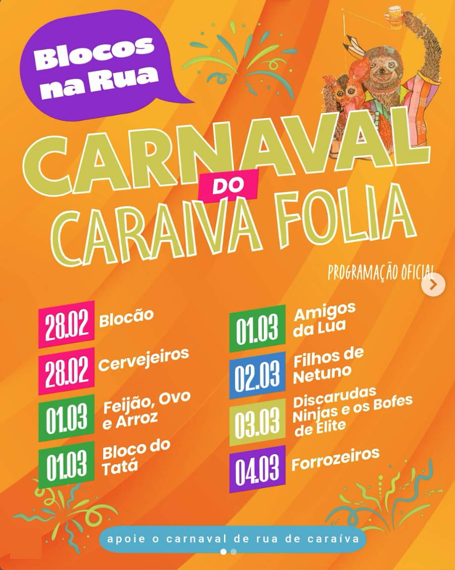 Cartaz   Carnaval Cultural - Beira do Rio Carava, Sexta-feira 28 de Fevereiro de 2025