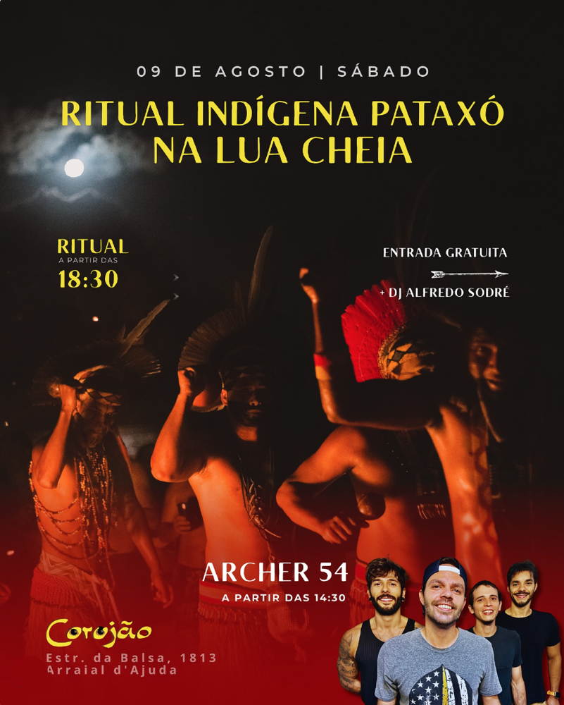Cartaz   Corujo - Estrada da Balsa, 1813 - Praia de Araape, Sábado 9 de Agosto de 2025