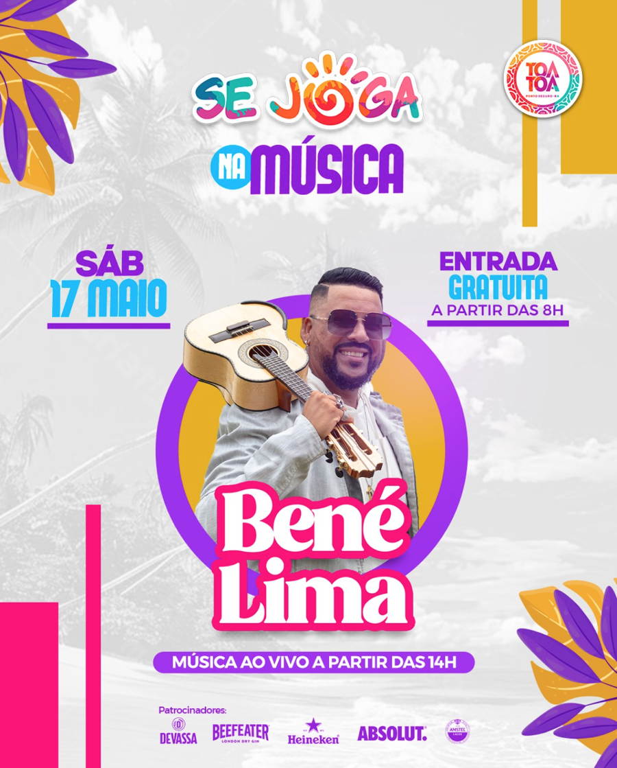 Cartaz   Complexo de Lazer Ta Ta - Praia de Taperapuan, Sábado 17 de Maio de 2025