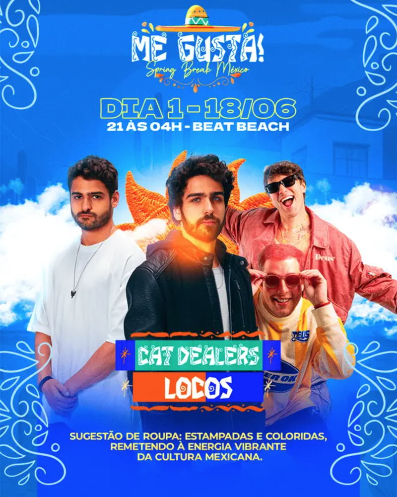 Cartaz   Beat Beach - Av. Beira Mar, 5585 - Praia de Taperapu, Quarta-feira 18 de Junho de 2025