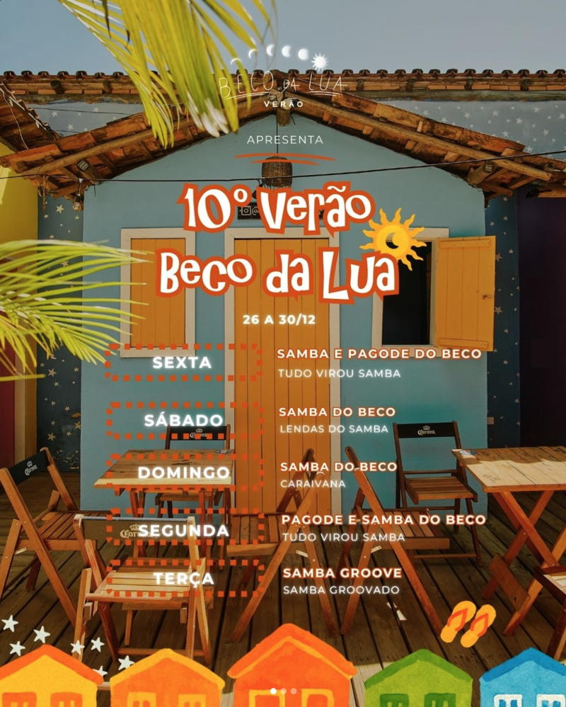 Cartaz   Beco da Lua, Ter&ccedil;a-feira 30 de Dezembro de 2025