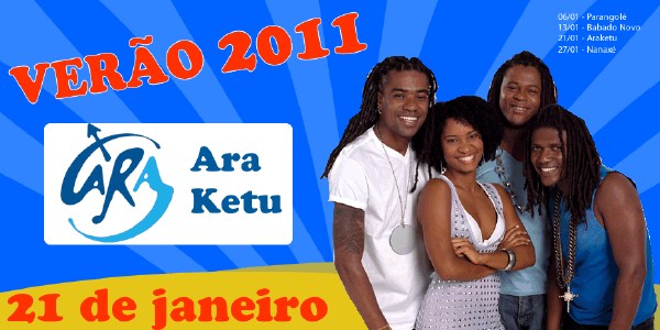 Cartaz Complexo de Lazer Tôa Tôa - Praia de Taperapuan, Sexta-feira 21 de Janeiro de 2011