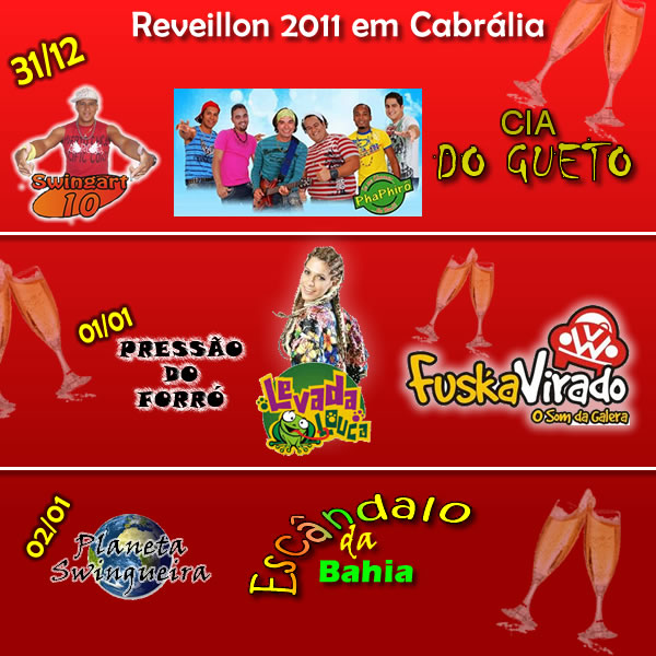 Cartaz   cidade, Do dia 1/1/2011 ao dia 1/1/2010