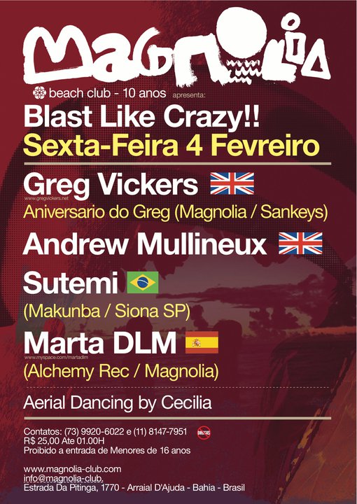 Cartaz   Magnolia - Estrada da Pitinga, 1770, Sexta-feira 4 de Fevereiro de 2011