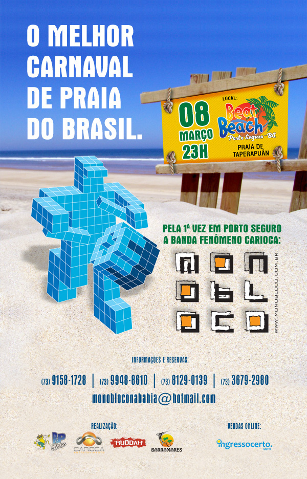 Cartaz Beat Beach - Av. Beira Mar, 5585 - Praia de Taperapuã, Terça-feira 8 de Março de 2011