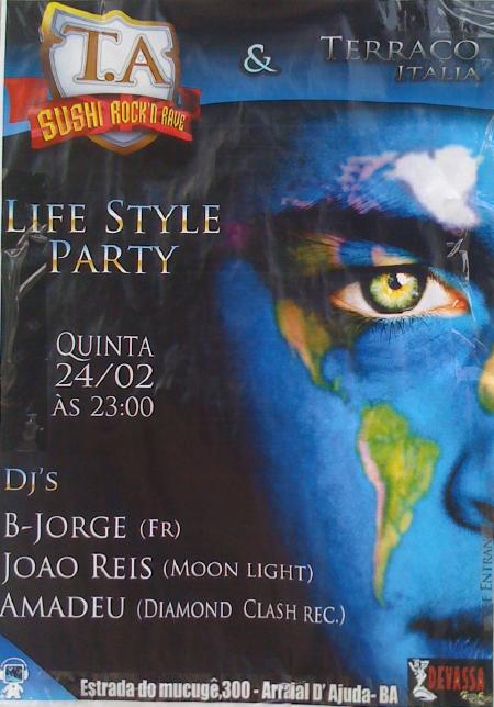 Cartaz Terraço Italia - Estrada do Mucugê, 300, Quinta-feira 24 de Fevereiro de 2011