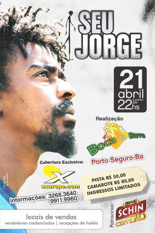 Cartaz   Boca da Barra - Av. Beira Mar km 5, Praia de Taperapuan, Quinta-feira 21 de Abril de 2011