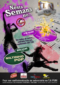 Cartaz   T.A. Sushi Rock'n Rave - estrada do Mucug, 300, Sábado 21 de Maio de 2011