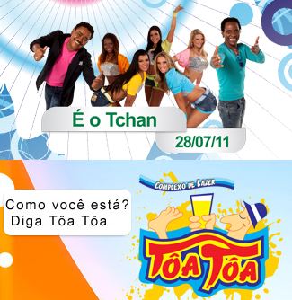 Cartaz Complexo de Lazer Tôa Tôa - Praia de Taperapuan, Quinta-feira 28 de Julho de 2011