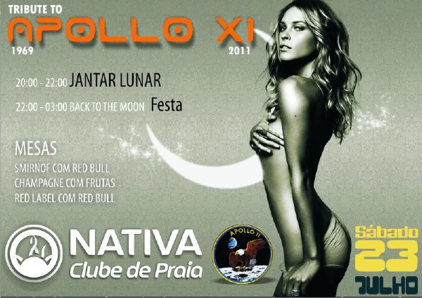Cartaz Nativa Clube de Praia - Av. Beira Mar, Praia de Mutá, Sábado 23 de Julho de 2011