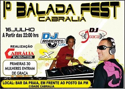 Cartaz Bar da Praia - em frente ao Posto da PM, Sábado 16 de Julho de 2011