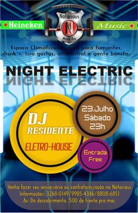 Cartaz Notorious Music Bar - Rua do Descobrimento, 500, Sábado 23 de Julho de 2011