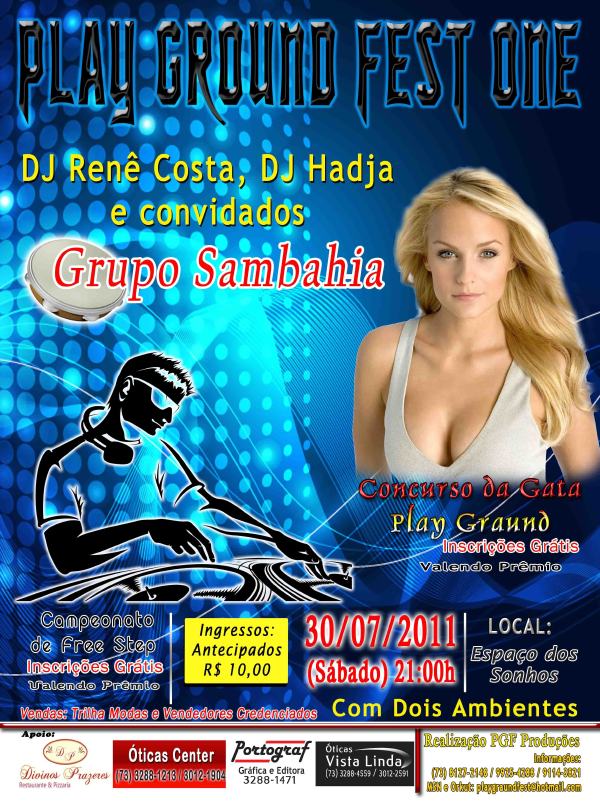 Cartaz Espaço dos Sonhos, Sábado 30 de Julho de 2011