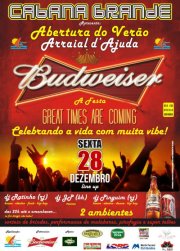 Cartaz   Cabana Grande - Estrada da Pitinga - Praia do Parracho, Sexta-feira 28 de Dezembro de 2012