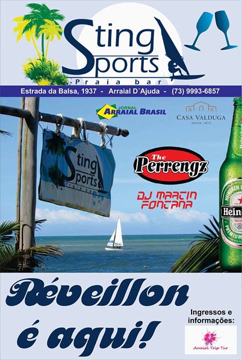 Cartaz   Sting Sports Praia Bar - Estrada da Balsa, 1937, Terça-feira 31 de Dezembro de 2013