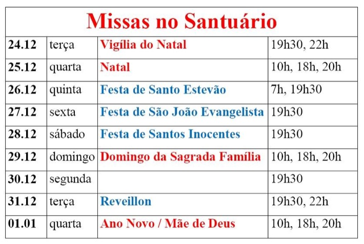 Cartaz   Santurio Nossa Senhora d'Ajuda, Terça-feira 31 de Dezembro de 2013