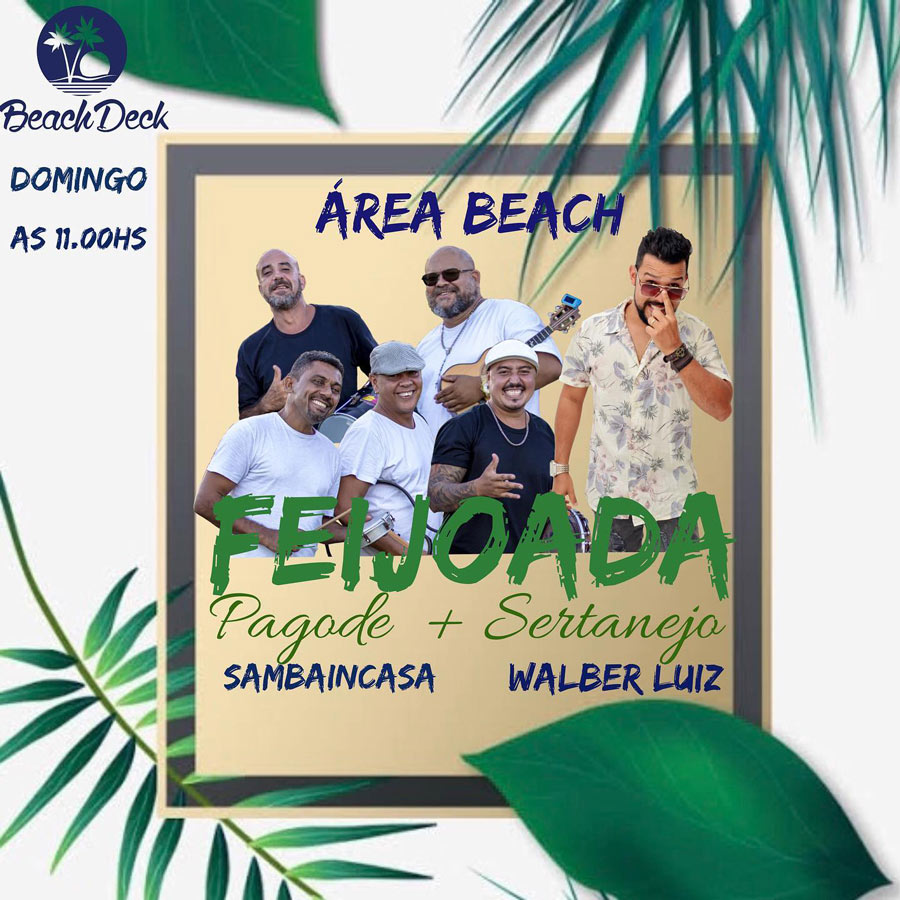 Cartaz  - Cabana Area Beach -  Avenida Beira Mar 6900 - Praia de Taperapuan, Domingo 17 de Novembro de 2019