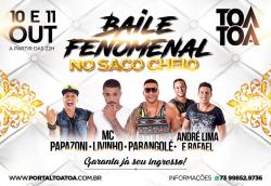 panfleto Baile Fenomenal no Saco Cheio - MC Livinho + Papazoni