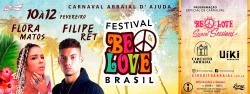 panfleto Carnaval BeLove Brasil - Flora Matos, Filipe Ret