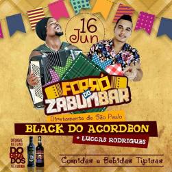 panfleto Forr do Zabumbar - Black do Acordeon + Luccas Rodrigues