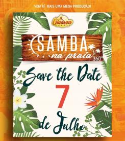 panfleto Samba na Praia
