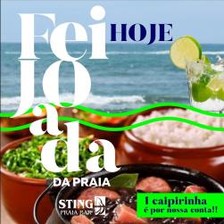 panfleto Vila Soul + feijoada da praia