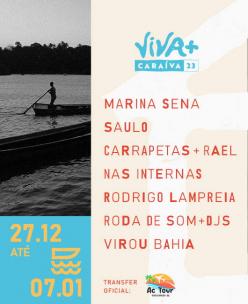 panfleto Viva+ Caraíva 2023 - Festa Nas Internas