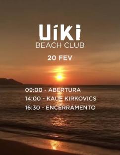 panfleto Uki Beach Club - DJ Kaue Kirkovics