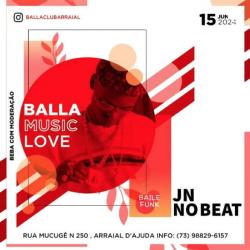 panfleto Ballla Music Love -  JN no Beat