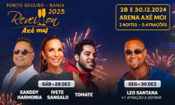 panfleto Rveillon Ax Moi 2025 - Ivete Sangalo, Xanddy Harmonia, Tomate