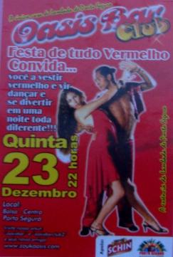 panfleto Festa de tudo Vermelho