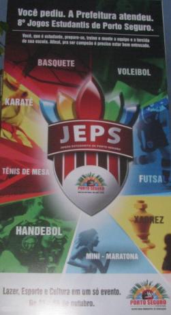 panfleto 8 Jogos Estudantis de Porto Seguro ? JEPS